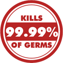 Kills 99.99% of Germs